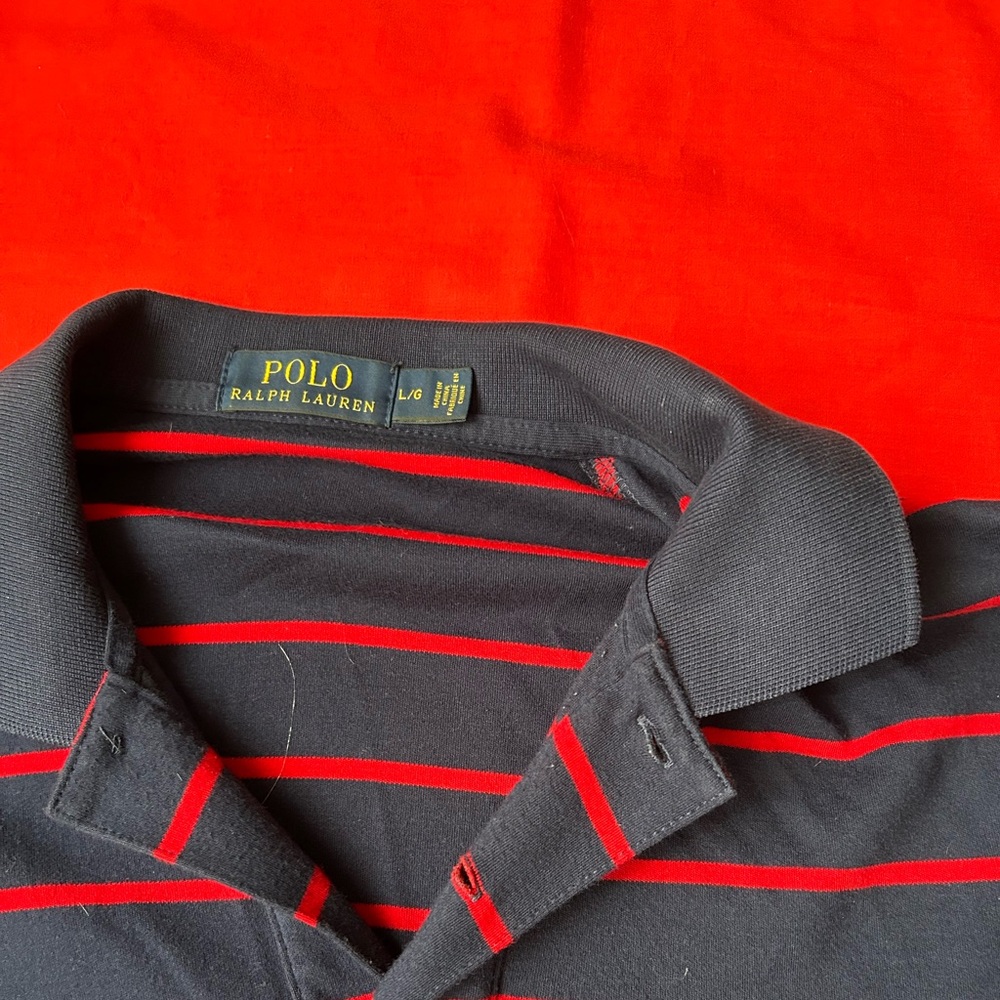Polo by Ralph Lauren Men's Polo with Red Stripes